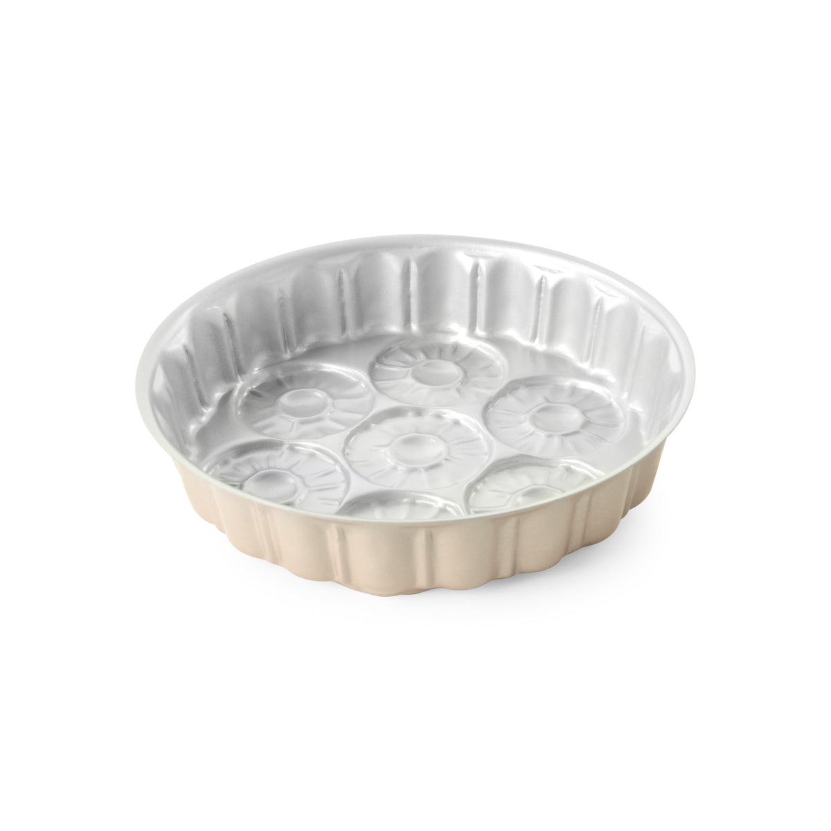 Pan height 2.2 inches with 8-cup capacity for versatile desserts