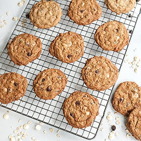 Nordic Ware 43343 cooling grid on counter for even cooling of pastries
