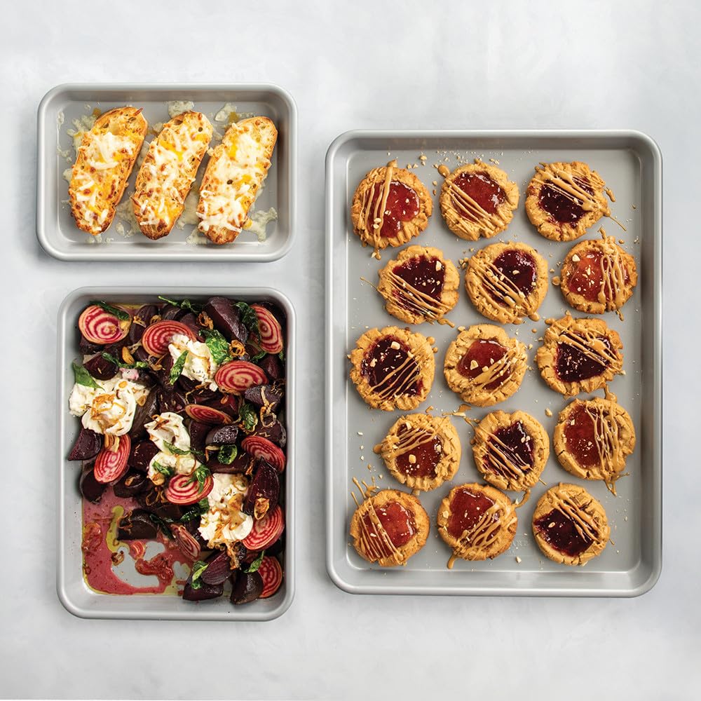 Nordic Ware Brilliant Color Quarter Sheet pan for cookies and sheet meals