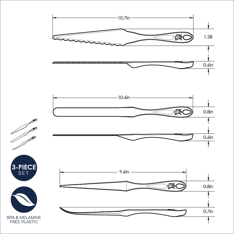 Nordic Ware Bundt finishing tools made in USA with BPA-free plastic