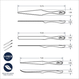 Nordic Ware Bundt finishing tools made in USA with BPA-free plastic