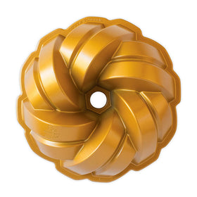 Nordic Ware Bundt pan cast aluminum surface for even browning