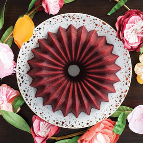 Nordic Ware Bundt pan exterior diameter and height dimensions