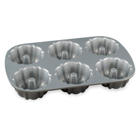 Nordic Ware Bundtlette pan, oven-safe up to 400 degrees, versatile baking option.