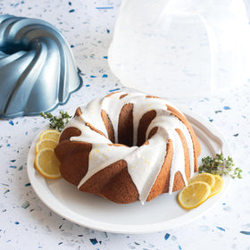 Nordic Ware Cake Keeper with twist-lock lid for secure storage and transport.