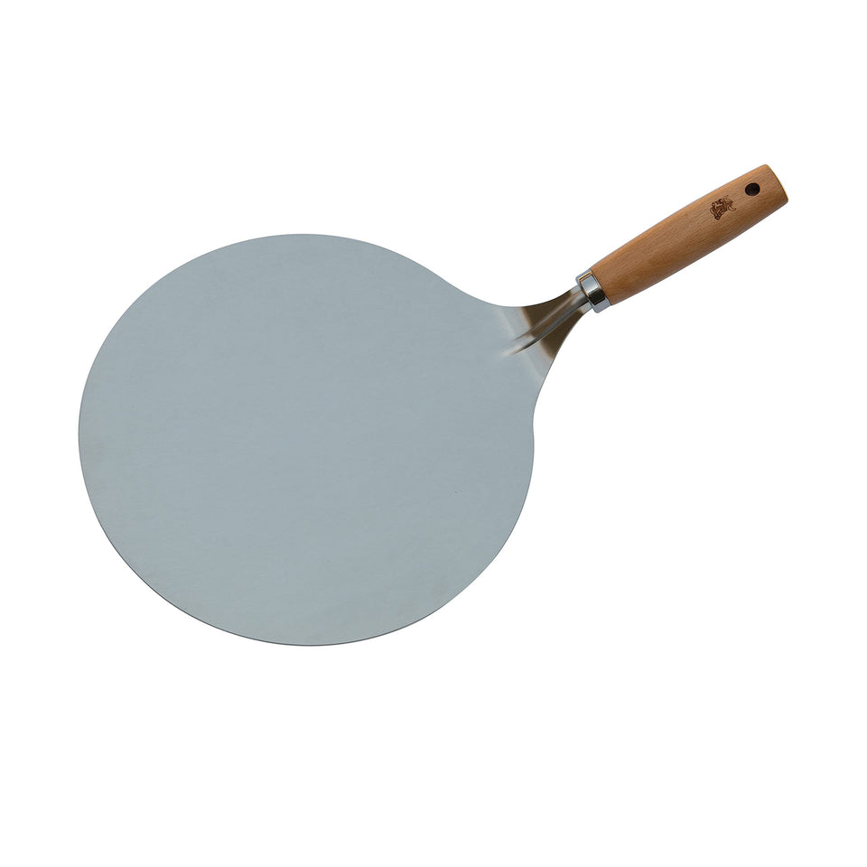 Nordic Ware Cake Lifter in stainless steel with beechwood handle for easy cake transfer