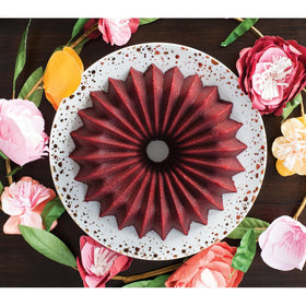 Nordic Ware cast aluminum build demonstrates even browning and consistent results
