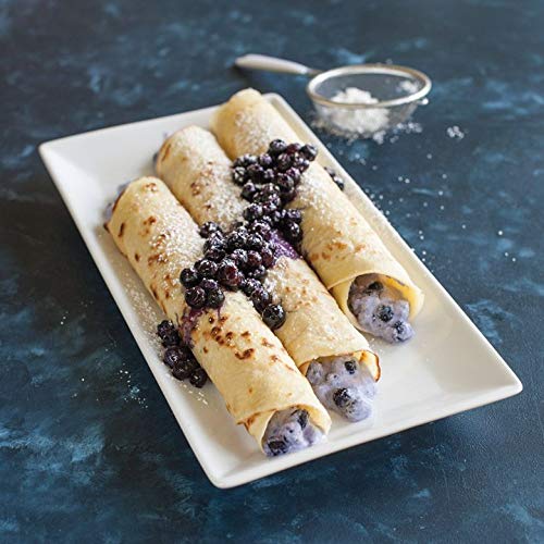 Nordic Ware crepe pan handle stays cool while you flip