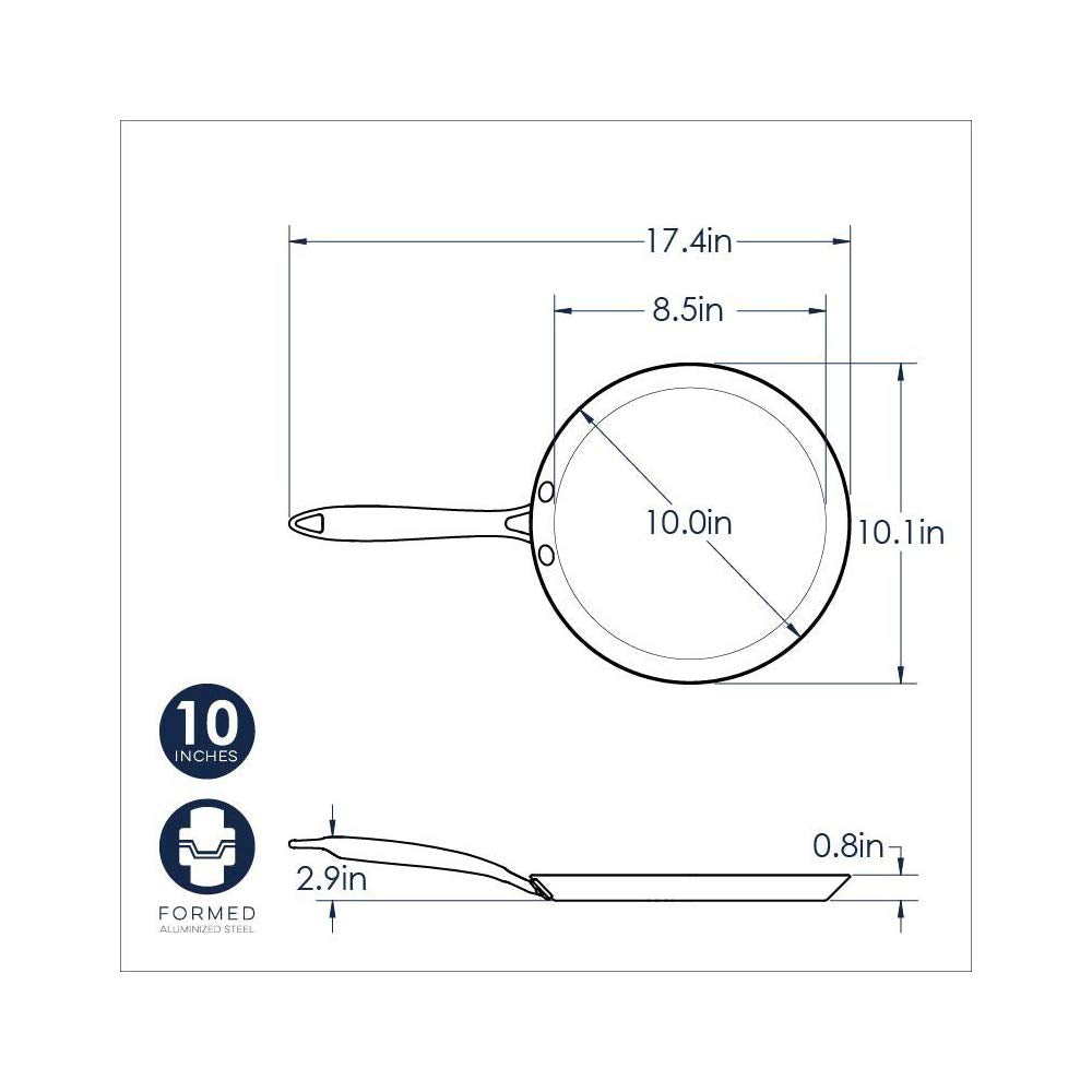 Nordic Ware crepe pan nonstick interior close-up for easy release