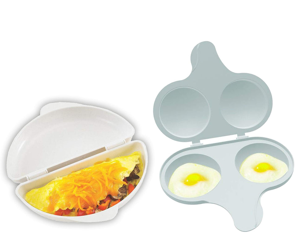Nordic Ware Easy Breakfast Set omelet pan ready for quick, fluffy eggs