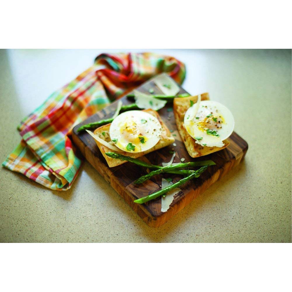 Nordic Ware Easy Breakfast Set on stove, ready for immediate breakfast prep