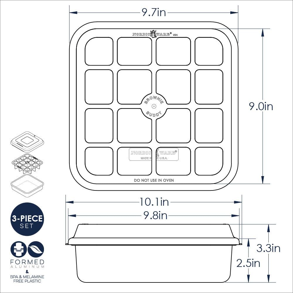 Nordic Ware Cutting tool action demonstrates neat, even squares with each press.