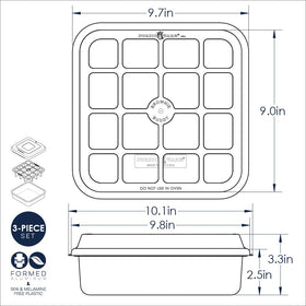 Nordic Ware Cutting tool action demonstrates neat, even squares with each press.