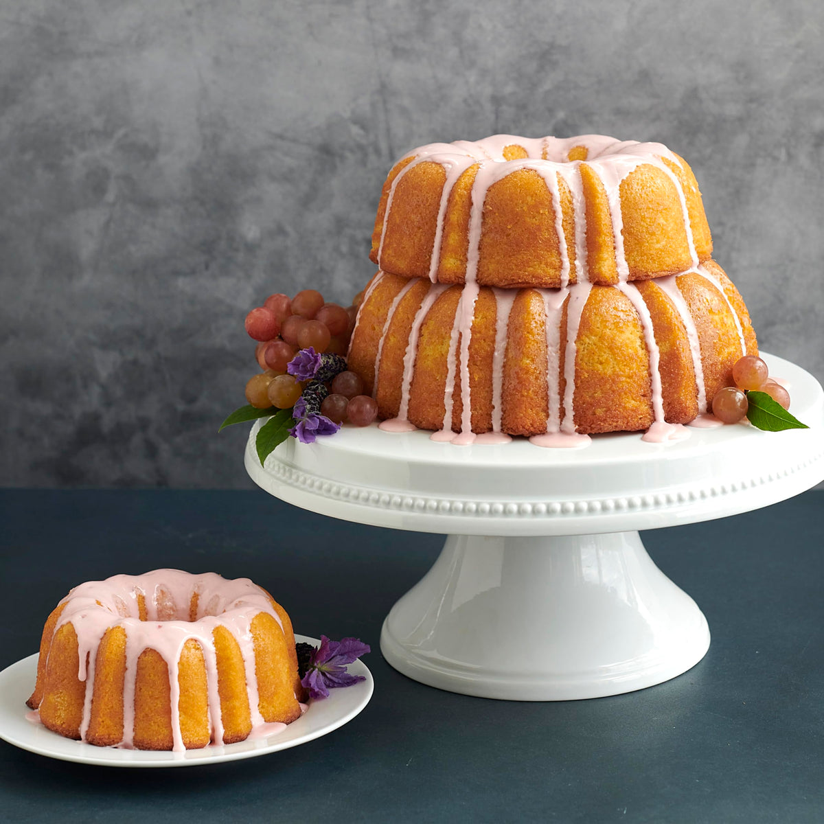 Nordic Ware formed aluminum Bundt pan distributes heat evenly for reliable results.