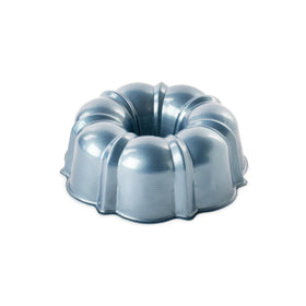 Nordic Ware Twilight Blue formed Bundt pan, 8-inch diameter, for even baking.