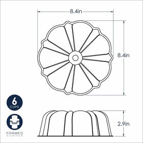 Nordic Ware Bundt pan Twilight Blue fits into instant cookers for quick desserts.