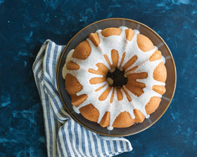 Nordic Ware Bundt pan etched edges closeup underscores durability
