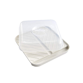 Nordic Ware grease drain pool design channels fat away from food for tidier cooking.