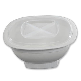 Nordic Ware microwave popcorn popper base with lid for quick, mess-free movie snacks.