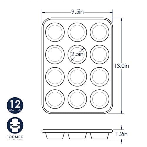 Nordic Ware muffin pan in kitchen setup ready for batch baking in USA