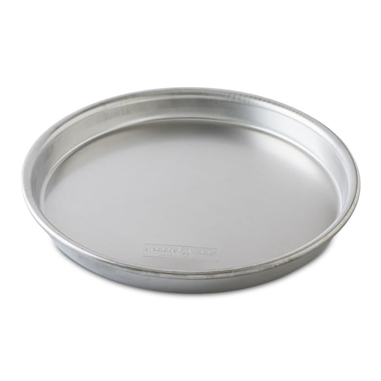 Nordic Ware Naturals 14-inch deep dish pizza pan front view for even browning