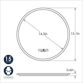 Nordic Ware Naturals 14-inch pizza pan close-up highlights crisp edges