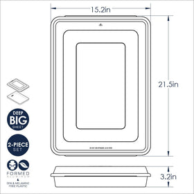 Nordic Ware Naturals Big Batch Pan, encapsulated steel rim prevents warping.