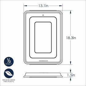 Nordic Ware Naturals half sheet pan in oven context implies even heat distribution