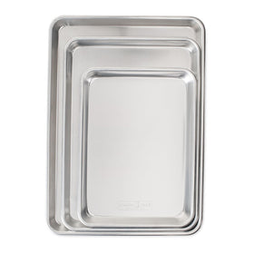 Nordic Ware Naturals half sheet pan with encapsulated rim for warp resistance.