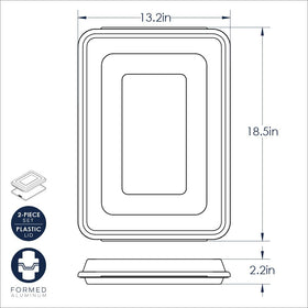 Nordic Ware Naturals Half Sheet with Lid, durable aluminum texture indicating long-lasting performance
