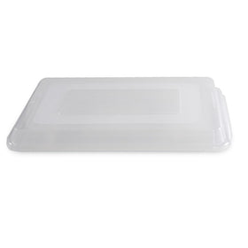 Nordic Ware Naturals pan and lid stacked for compact kitchen storage