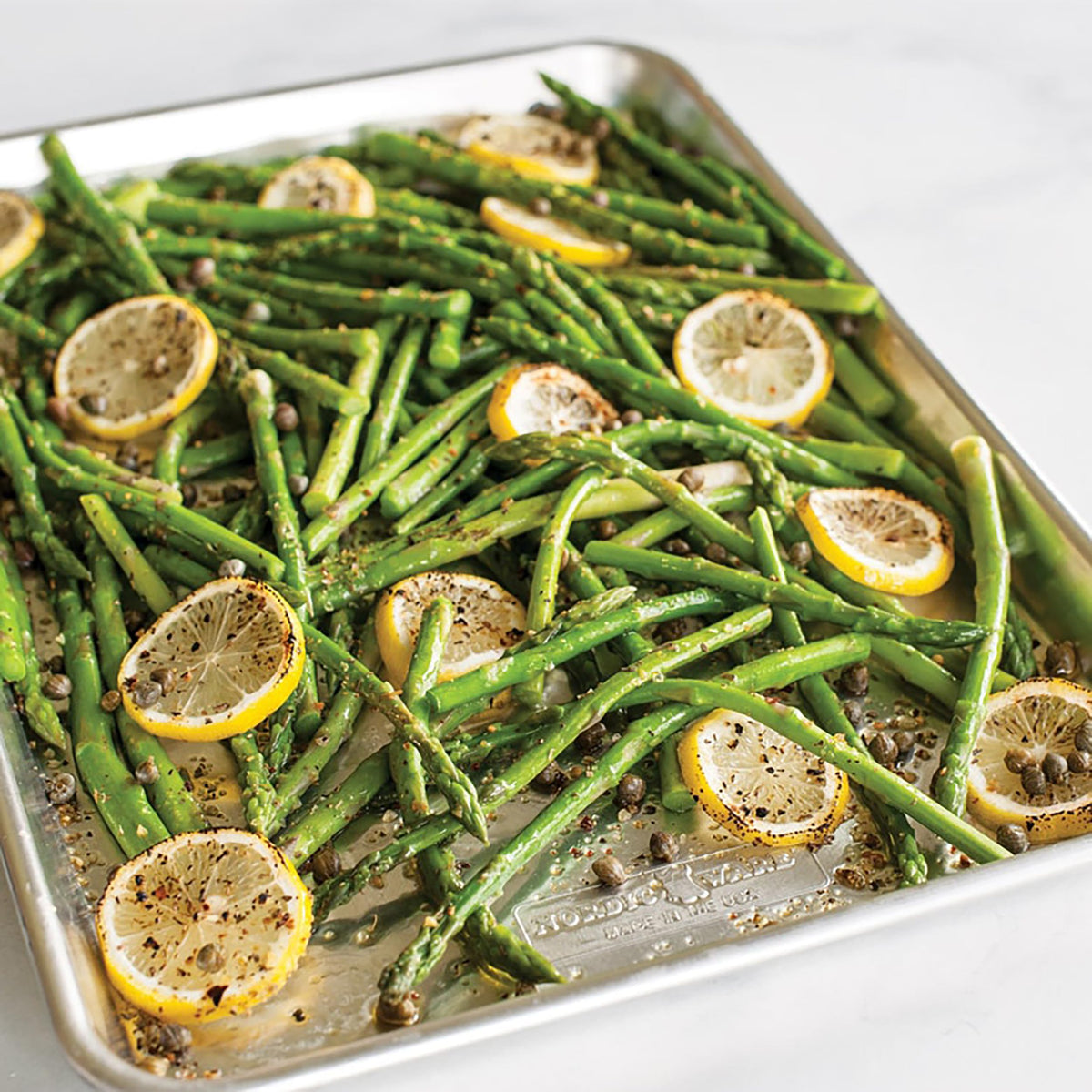 Nordic Ware Naturals sheet pan set compatible with parchment or silicone mats.