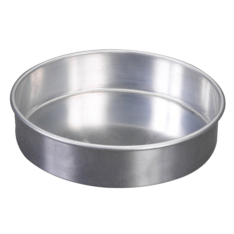 Nordic Ware Naturals 8-inch round cake pan, front view with even heat distribution.