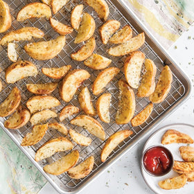 Nordic Ware nonstick grid that allows air flow for crisp results.