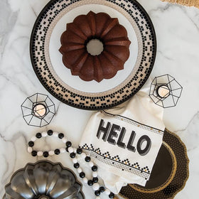 Original Bundt graphite pan versatile for Bundt, bread, and decorative molds.