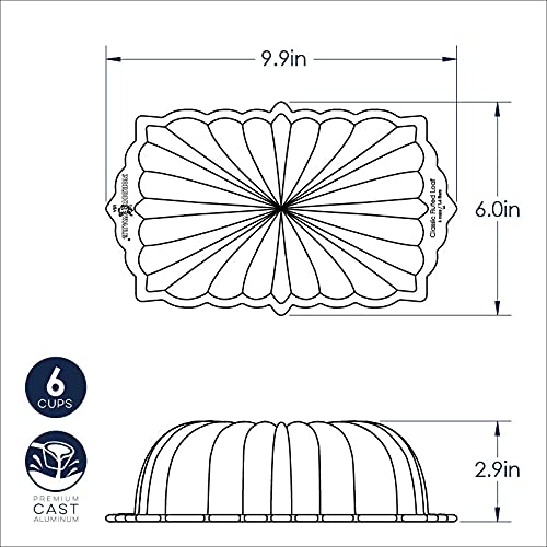 Nordic Ware oven safe to 400°F for versatile baking tasks.