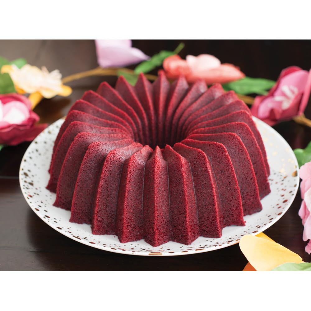 Nordic Ware Bundt pan PFAS- and PTFE-free coating close-up