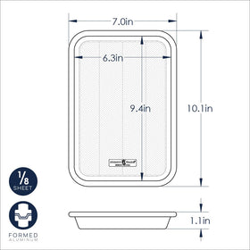 Nordic Ware Prism eighth sheet prism grid close-up highlighting durable air flow