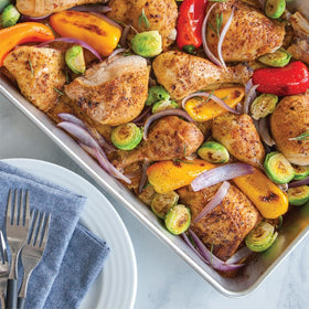 Nordic Ware Prism deep-side pan offers generous capacity for family-sized meals and batch cooking.