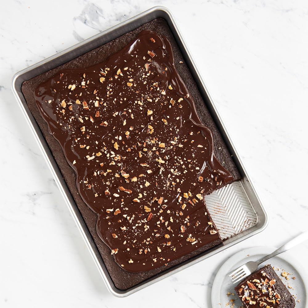 Nordic Ware Prism pan safe in the oven and under the broiler for high heat.