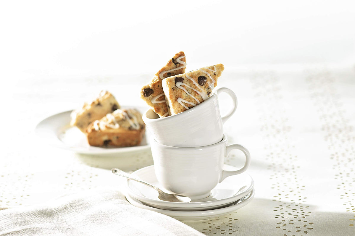 Nordic Ware Procast Mini Scone Pan, aluminum finish helps even browning.