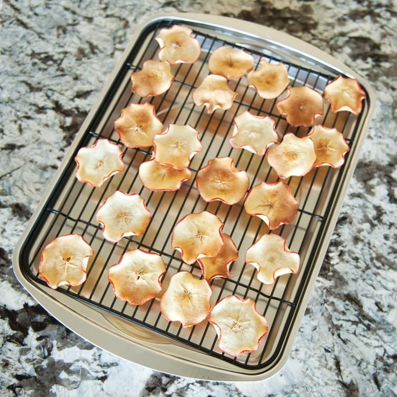 Nordic Ware roasted vegetables emerge caramelized and crisp
