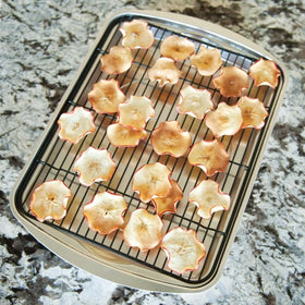 Nordic Ware roasted vegetables emerge caramelized and crisp
