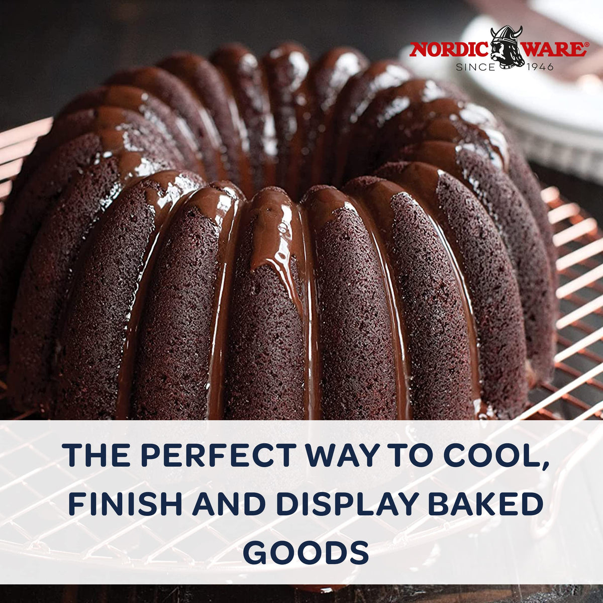 Nordic Ware round grid for entertaining, sturdy and stylish