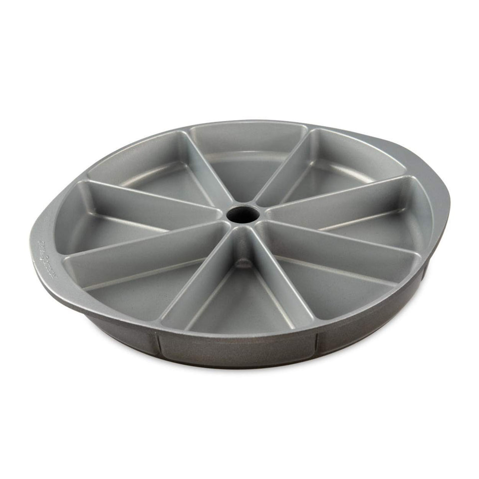Nordic Ware outer view of Scottish Scone & Cornbread Pan for crisp, even browning.