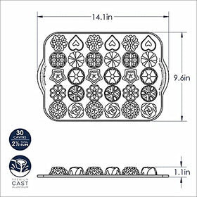 Nordic Ware tea cake mold rose shape, enhances celebrations with detailing