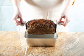 Nordic Ware lifting-trivet handles make transferring the loaf to a platter smooth and mess-free.