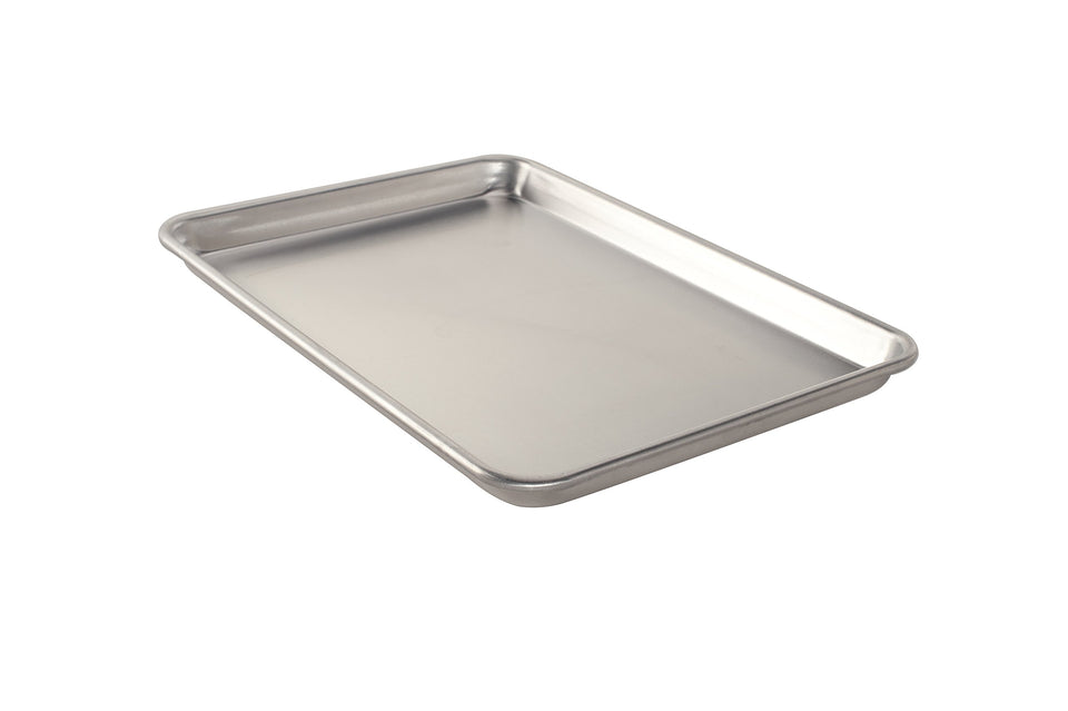 Nordic Ware Natural Jelly Roll Pan top view shows even browning for pastries