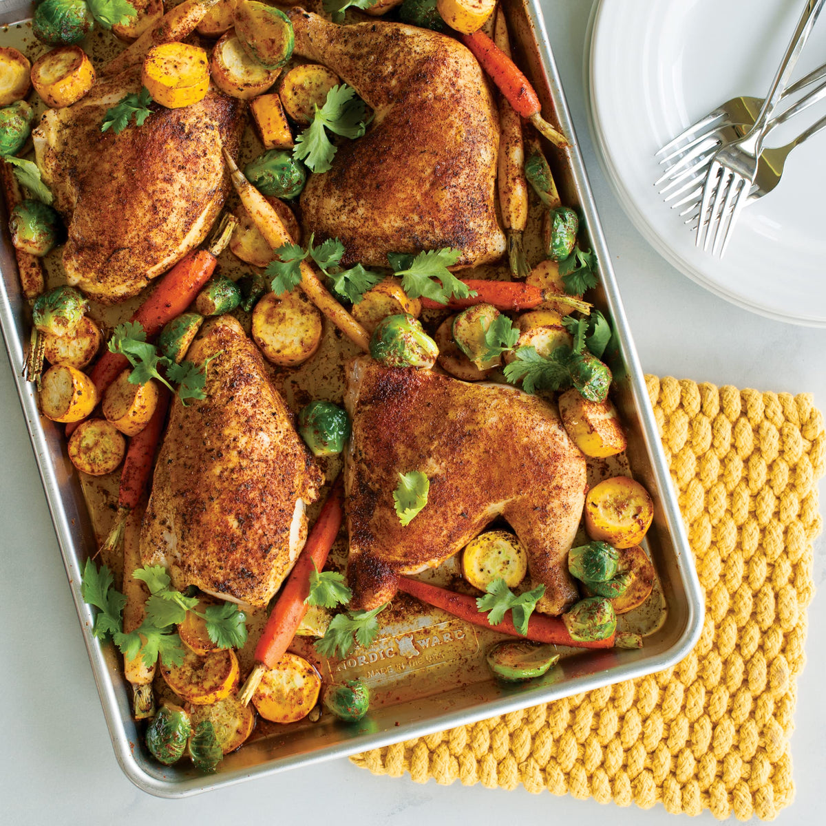 Nordic Ware Naturals durable construction withstands heavy use in busy kitchens.
