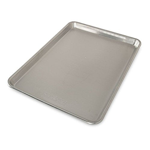 Nordic Ware Naturals quarter-sheet pan top view ideal for small batches and cookies.